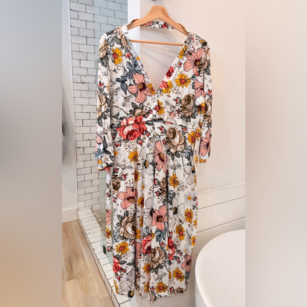 Floral Postpartum / Hospital Gown